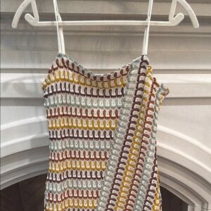 Multicolor Knit Sleeveless Dress